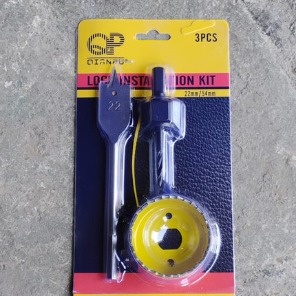 Door Lock Installation (22mmx150mm) Hole Saw Kit (1 Set)