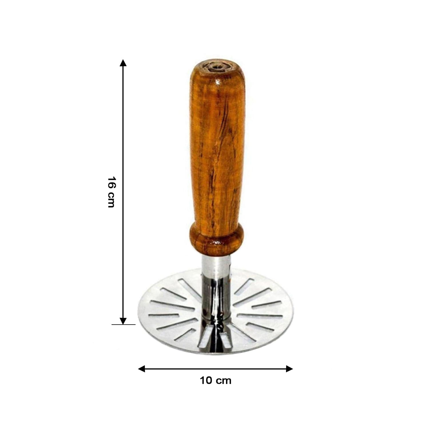 Paubhaji Masher used in all kinds of household and kitchen places for mashing and making paubhajis. thumbnail 5