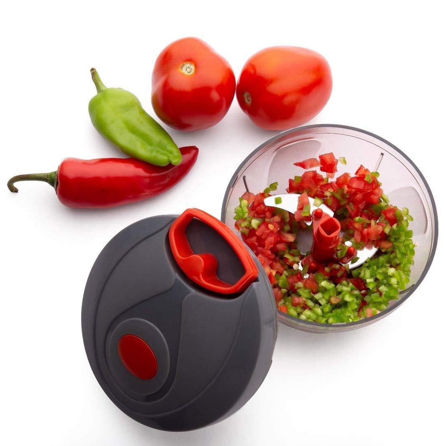 Manual Food Chopper, Compact & Powerful Hand Held Vegetable Chopper / Blender thumbnail 3