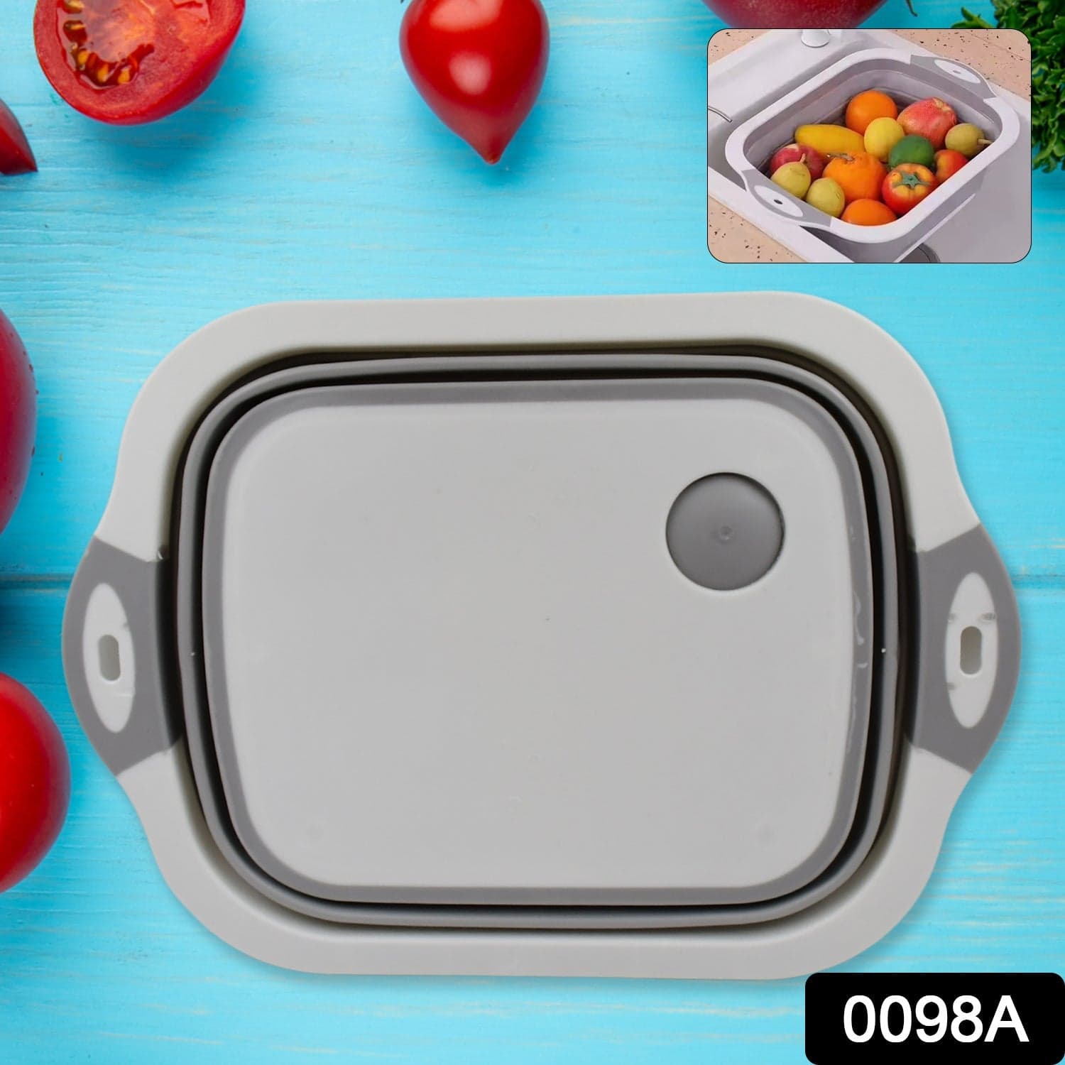 Collapsible Cutting Board with Dish Tub Basket thumbnail 2