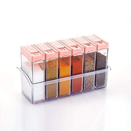 Plastic Spice Jars (6 pcs, 14x22x8cm, Multicolour) thumbnail 4