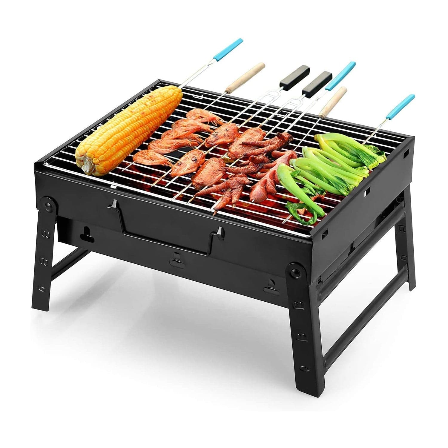A Barbecue Grill used for making barbecue of types of food stuffs like vegetables, chicken meat etc. thumbnail 3