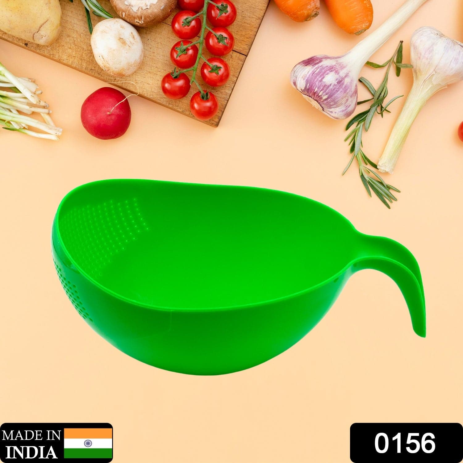 Rice Bowl Thick Drain Basket with Handle thumbnail 2