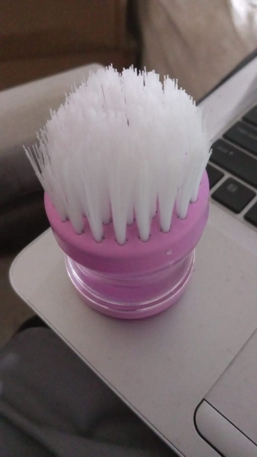 Plastic Wash Basin Brush Cleaner with Liquid Soap Dispenser (Multicolour) thumbnail 7