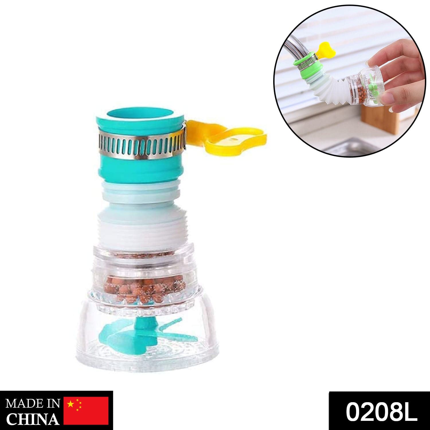 360 Degree Water Saving Faucet Expandable Water Valve Splash Regulator thumbnail 2
