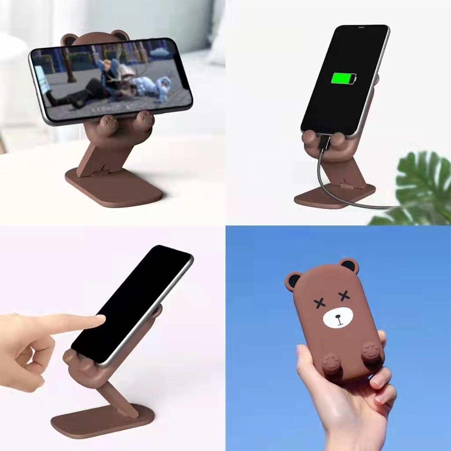 Cute Cartoon Design Multi-Angle Adjustable Foldable Mobile Stand thumbnail 7