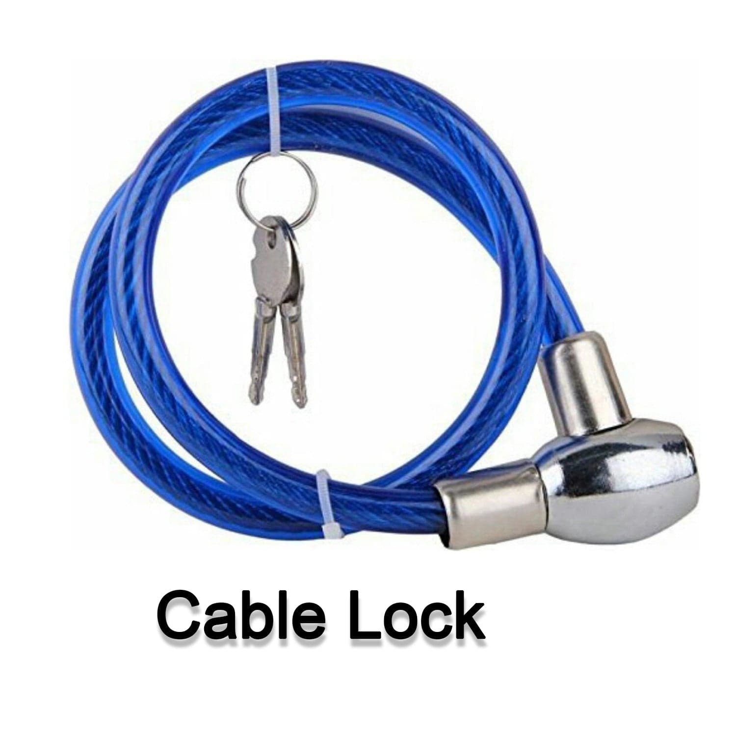Multipurpose Cable Lock for Bike, Luggage, Steel Keylock, Anti-Theft thumbnail 5