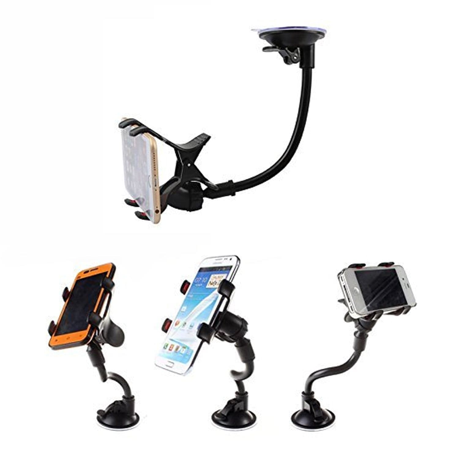 Flexible Mobile Stand Multi Angle Adjustment with 360 Degree Adjustment For Car & Home Use Mobile Stand thumbnail 10