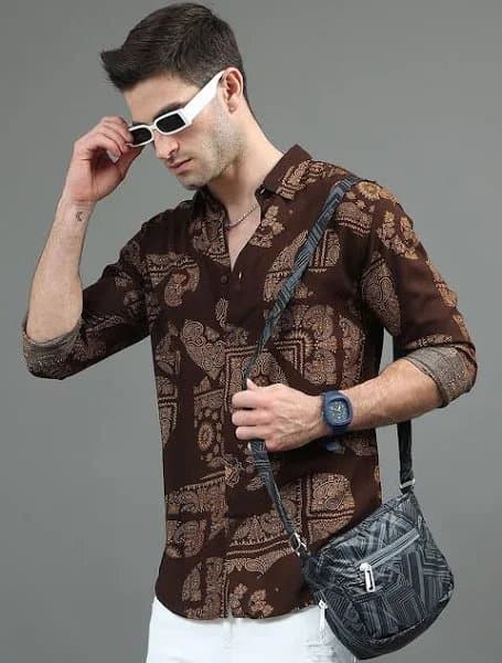 ABSTRACT PRINTED SHIRT - Image 1
