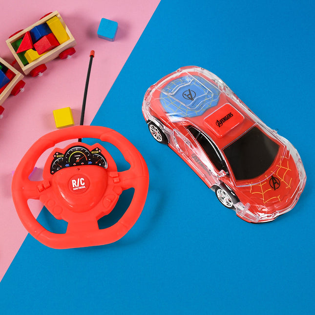 Plastic RC Racing Car â€“ 2-Way Control with Handle Remote & Rechargeable Battery (Ideal Birthday Gift)