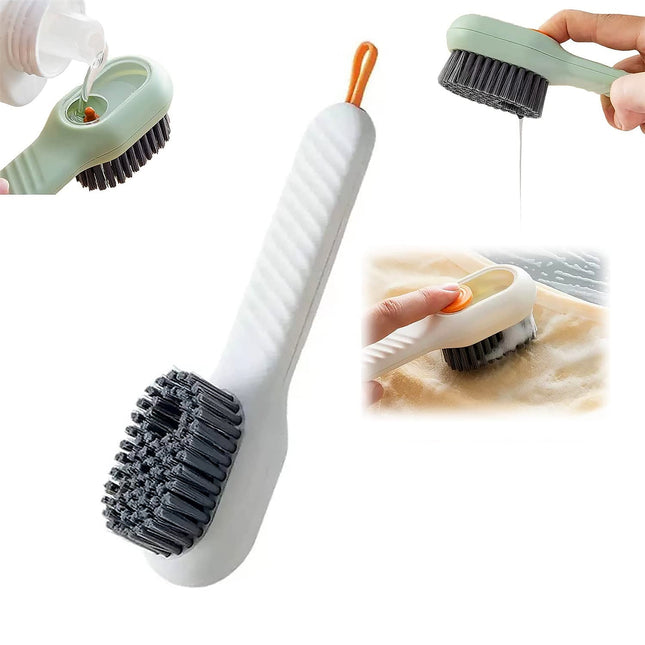 Multifunctional Scrubbing Brush with Built-In Soap Dispenser
