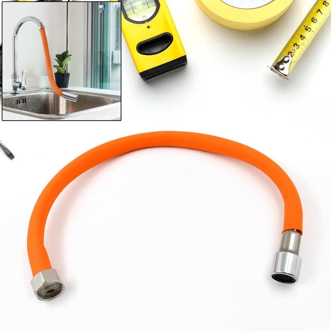Flexible Water Tap Extender - 360Â° Adjustable Foaming Extension Tube with Connector (46cm)