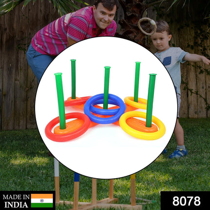 Kidsâ€™ ring toss game set.