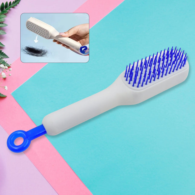 Self-Cleaning Hairbrush â€“ Anti-Static, Detangling, Rotating Massage Comb