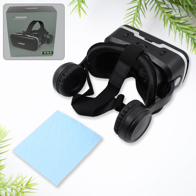 3D /Â HD VR Glasses Virtual Reality Goggles Headset for iOS for Android SmartphoneÂ VR Goggles-For 3D VR Movies Video Games with Headphones (1 Pc)