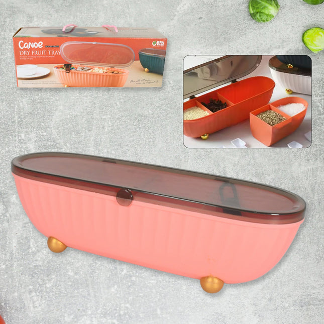 8255Â Spice Bottle Spice Jar Durable Spice Seasoning Box, Jar Food Grade Spoon Seasoning Case for Kitchen / Dry fruit Tray (1 Pc)