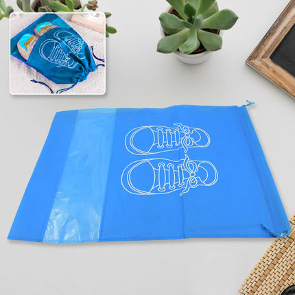 Foldable Waterproof Travel Shoe Bag with Transparent Window – Multi-Purpose Beach, Closet & Luggage Organizer