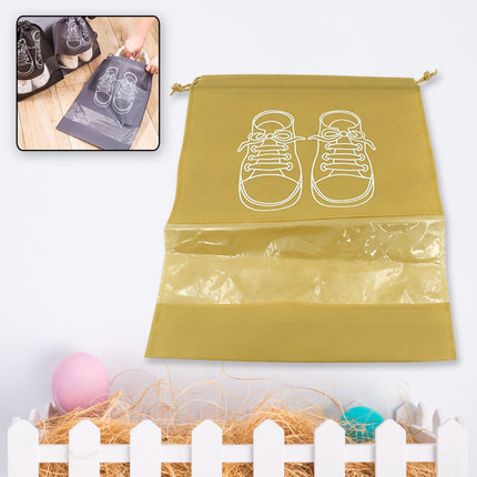 Foldable Waterproof Travel Shoe Bag with Transparent Window – Multi-Purpose Beach, Closet & Luggage Organizer