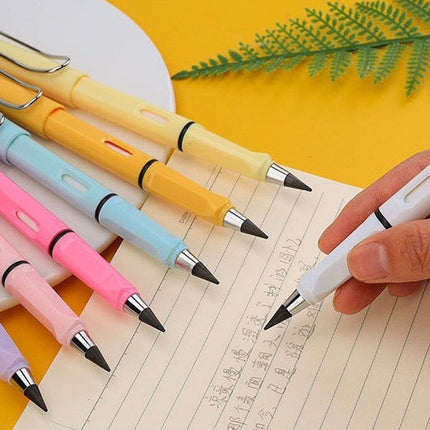 2-in-1 Everlasting Magic Pencil with Replaceable Eraser â€“ Inkless, Reusable, Portable
