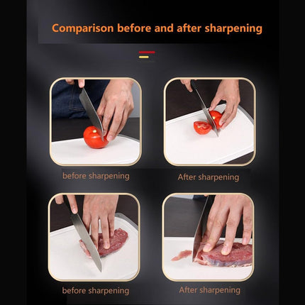Kitchen Knife Sharpener â€“ Handheld for Chefs & Serrated Knives (1 Pc, Chopper Not Included)