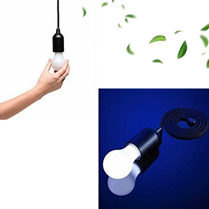 LED Pull Cord Light â€“ Hanging Black LED Bulb (1 Pc)