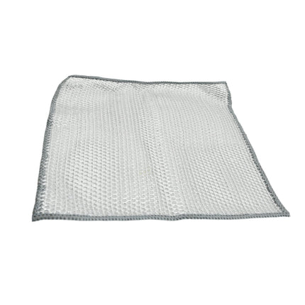 Double-Sided Microfiber Cloth & Stainless Steel Scrubber â€“ Non-Scratch Wire (1 Pc, 20x20 cm)