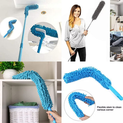 Adjustable Long Handle Microfiber Dust Brush â€“ Foldable Ceiling & Appliance Cleaner