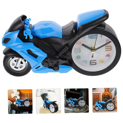 Retro Motorcycle Alarm Clock â€“ Novelty Bike Engine Style Desk Clock