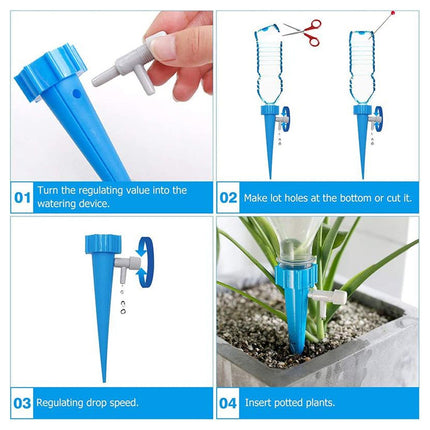 Adjustable Plant Watering Spikes â€“ Slow Release Dripper Valve
