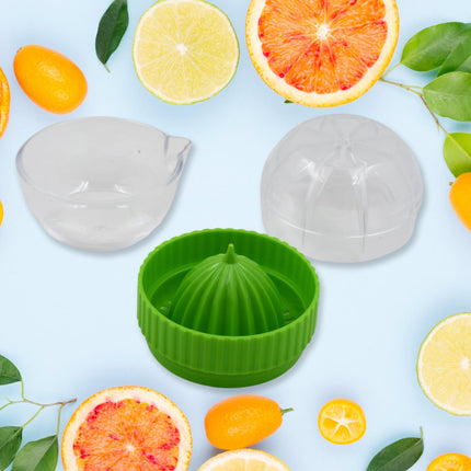 Manual Drink Orange Lemon Citrus Lime Fruit Juice Juicer Squeezer, BPA Free, Press & Pourer With Lid Plastic ManualÂ (1 Pc)