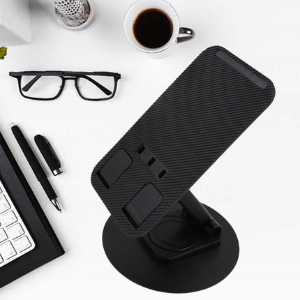 Rotating Foldable Mobile Stand â€“ Height & Angle Adjustable Phone Holder for Desk (1 Pc)