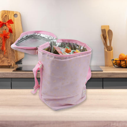 Cute Animal Zip Lunch Bag with Adjustable Strap â€“ Reusable & Durable (1 Pc)