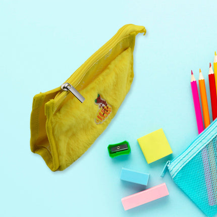 Smart Double Pocket Zipper Pouch â€“ Multipurpose, Washable Stationery Organizer for School & Travel (2-Pocket)