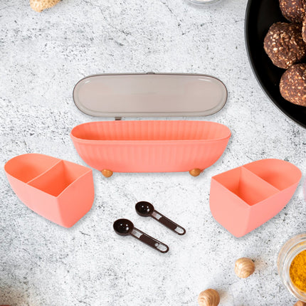 8255Â Spice Bottle Spice Jar Durable Spice Seasoning Box, Jar Food Grade Spoon Seasoning Case for Kitchen / Dry fruit Tray (1 Pc)