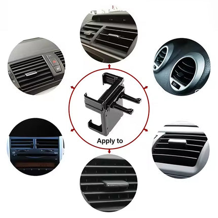 Smartphone Car Holder â€“ Air Vent & Dashboard Bracket (1 Pc)