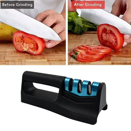 Kitchen Knife Sharpener â€“ Handheld for Chefs & Serrated Knives (1 Pc, Chopper Not Included)