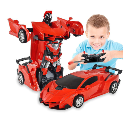 2 In 1 Automatic Robot Converted Remote Control Car With Light Scale 360Â°Drifting Deformation Robot Car Toy Kids Boys, Robot ConvertÂ Unique Toy For Boys (1 Pc)