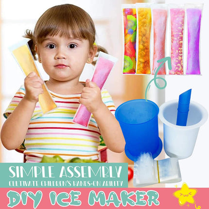 DIY Manual Popsicle Maker â€“ Reusable Ice Cream Mold (Approx 20 Pcs Packing Bag)