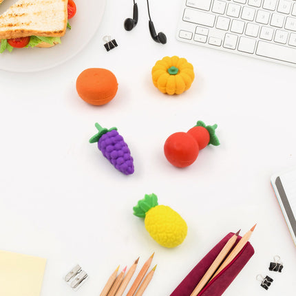 3D Mix Design Fancy & Stylish Colorful Erasers â€“ Cute Novelty Eraser Set for Kids & School Prize (1 Set)