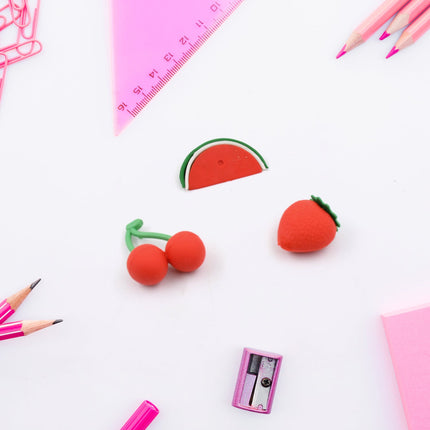 3D Mix Design Fancy & Colorful Erasers â€“ Cute Novelty Eraser Set for Kids & School Prize (1 Set)