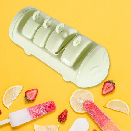 Cartoon Ice Candy Mold â€“ 4-Cup Multicolor Set (1 Pc)