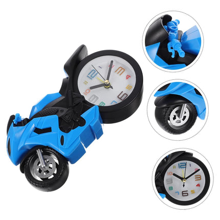 Retro Motorcycle Alarm Clock â€“ Novelty Bike Engine Style Desk Clock
