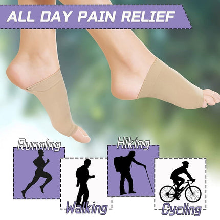 Foot Arch Support Sleeves for Men & Women – Pain Relief & Flat Feet Correction