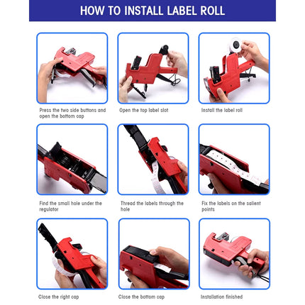 Handheld 8-Digit Plastic Price Tag Gun â€“ Ideal for Retail & Market Price Tagging