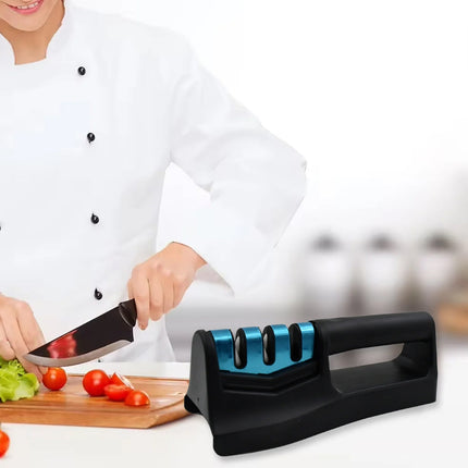 Kitchen Knife Sharpener â€“ Handheld for Chefs & Serrated Knives (1 Pc, Chopper Not Included)
