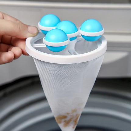 Floating Laundry Ball Lint Catcher â€“ Reusable Hair & Fur Filter (1 Pc)