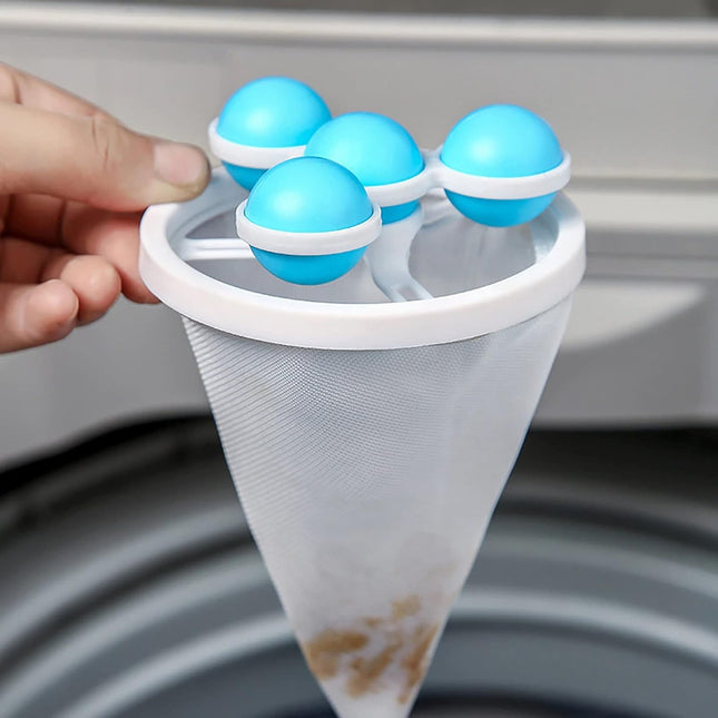 Floating Laundry Ball Lint Catcher â€“ Reusable Hair & Fur Filter (1 Pc)