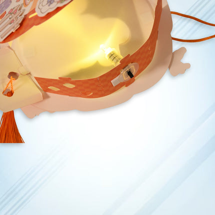 DIY Handmade Cartoon Paper Lanterns â€“ Antique Hollow-Out LED Projection for Festival Decor