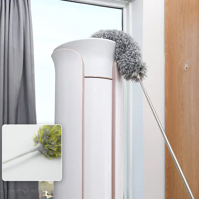Long Handle Microfiber Duster Extendable & Washable Cleaning Tool for Home, Car & Office (62cm)