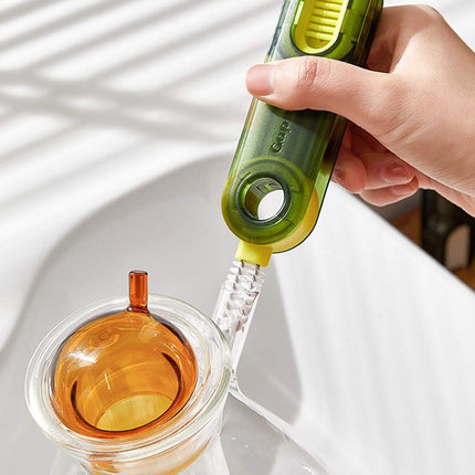3-in-1 Multifunctional Bottle & Cup Cleaning Brush â€“ Lid & Cover Scrubber for Kitchen (1 Pc)